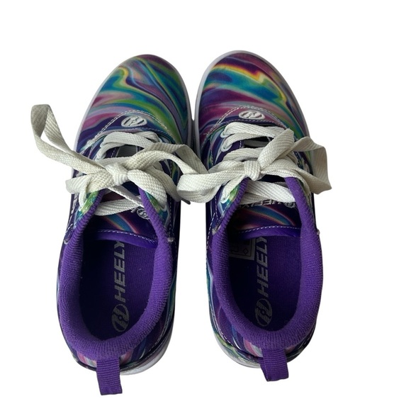 Heelys Pro 20 Prints Sneakers youth SZ 2 Purple Galaxy Multicolor tie dye child - Picture 6 of 12